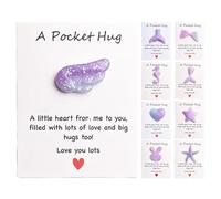 Tuxxjzm Pocket Hug Cards Encouragement Inspirational | Pocket Hug Heart,9x Pocket Hug for Friend, Pocket Hug Greeting Cards for Women, Daughter, Granddaughter, Boy, Son, Grandson