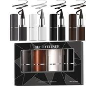 Tuxxjzm Quick Dry Liquid Eye Liner | Quick Dry Eye Liner Pencil,4 Colors Portable Girls Cosmetics, Easy to Apply Makeup for Daily Life, Wedding, Prom