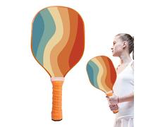 Tuxxjzm Squash Racket Wooden Paddle, Equipment, Wooden Paddle with Ergonomic Design, Sturdy Ball Paddle for Birthday, New Year, Christmas, Easter