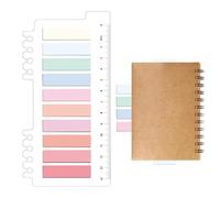 Tuxxjzm Sticky Index Tabs, Page Markers Sticky Notes Writable Tabs - Enhances Reading Experience Text Strips for Students and Teachers for Notebook, Scrapbook, Files