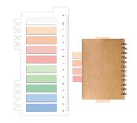 Tuxxjzm Sticky Tabs - Colored Sticky Markers Writable Index Tabs | Enhances Reading Experience Text Strips for Students and Teachers for Notebook, Scrapbook, Files