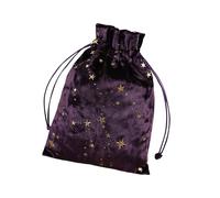 Tuxxjzm Tarot Bag, Tarot Drawstring Bag - Jewellery Tarot Pouch with Drawstring | Velvet Storage for Tarot Bags, Multifunctional Oracle Card Jewellery Bags, Runes Christmas, purple, see description,