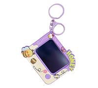 Tuxxjzm Tiny Doodle Board,Tiny Cartoon Theme Writing Tablet with Keyring - Backpack Keychain Clip Doodle Drawing Boards, Hangable Ornaments Keychain Supplies for Friends Family