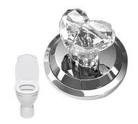 Tuxxjzm Toilet Button Pusher, Toilet Flush Button, Love Heart Shaped Toilet Tank Button, Toilet Press Tool, Portable Accessory Tool Press Colorful Flush Button, Aid Water Tank Press Flush