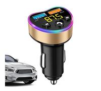 Tuxxjzm Wireless Car Charger - Dual Port USB Fast Charging Phone Charger | Smart Audio Receiver, Hands- Calling MP3 Player for Tablets, Laptops, Mobile Phones