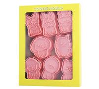 Tuxxzis 8-Pcs Cute Dogs Cookie Cutters Set 3D Golden Retriever, Bulldog, Pomeranian, Poodle, Bichon Frise, Samoyed, Shiba Inu, Schnauzer Cookie Cutters for Party Baking