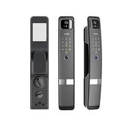 Tuya 3D Facial Recognition Secure Electronic Fingerprint Lock Cat Eye Camera Photo Password Intelligent Door Lock (Color : B, Size : 30X268MM)
