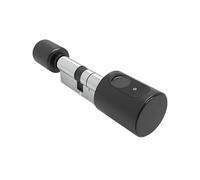 Tuya APP Fingerprint Digital RFID Card Bluetooth DIY Cylinder Electronic Smart Door Lock Keyless Replace For Home Effortless Installation Fast Recognition(Black Bluetooth,35 and 35 to 55)