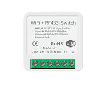 Tuya RF433 WiFi Smart Switch Module 16A Mini Relay Receiver DIY Smart Home Automation Controller Works with Alexa Google