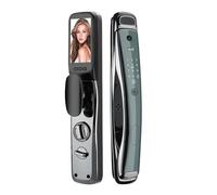 Tuya Smart Door Lock Multilingual Fingerprint Household Automatic Entry Door Face Lock Wooden Combination Electronic Lock(24X240MM)