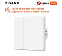 Tuya Smart Zigbee Wall Light Switch Human Motion Sensor No Neutral Required Smar