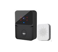 Tuya Video Doorbell Camera Wireless Doorbell Camera with Chime 1080P HD 2-Way Rechargeable Battery(Black Color)