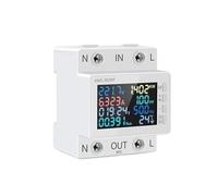 Tuya WiFi 8 In1 Power Meter 2P AC Energy Meter APP Control 170-270V/63A Voltage and Current Meter Electricity Meter Smart Life