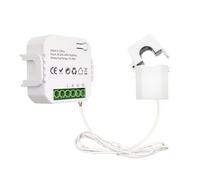 Tuya WiFi 80A Clamp Energy Meter Mobilephone APP Control Current Transformer Electricity Statistics Monitor Home Automation Device Compatible with Home for Voice Control