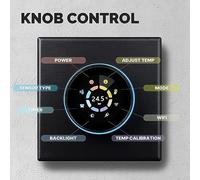 Tuya Wifi Digital Display Intelligent Knob Temperature Controller Multifunctional Water Electric Floor Heating Water Gas Boiler Thermostat Compatible with and Assistant for Home (GA 5A water floor