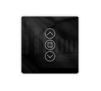 Tuya WiFi RF433 2.5D Arc Curtain Glass Touch Panel for Roller Blinds Shutters APP Wireless Alexa A