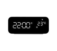 Tuya WiFi Smart Alarm Clock USB Desktop Fast Charging Socket Weather Temperature Display Alarm Clock Timer App Voice Control
