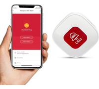 Tuya WiFi Smart SOS Call Button, Wireless Panic Button, Personal Alarm for Elderly Seniors Patient Disabled Handicapped, 1 Rechargable Emergency Buttons, only Supports 2.4GHz Wi-Fi