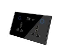 Tuya WIFI Smart Wall Socket with USB Type-C UK Smart Plug UK plug A