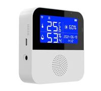 Tuya WiFi Temperature Humidity Sensor With External Probe LCD Screen Remote Monitor Indoor Thermometer Hygrometer Smart Life APP Accurate Quick Real Time Monitoring(Without Probe)