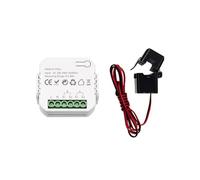 Tuya ZigBee Energy Switch Multifunction Power Voltage Current Meter Mobilephone APP Real-time Power Statistics Daily Monthly Total Power Consumption Querying with Power Setting (with 1CT)