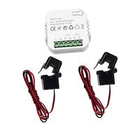 Tuya ZigBee Energy Switch Multifunction Power Voltage Current Meter Mobilephone APP Real-time Power Statistics Daily Monthly Total Power Consumption Querying with Power Setting (with 2CT)
