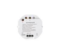 Tuya Zigbee Smart Light Switch DIY Breaker Module with Power Statistics, 1/2-Way APP Control & Timer, (Neutral Wire & Tuya Zigbee Hub Required), Works with Alexa/Google Home (1 Gang-1Pack)