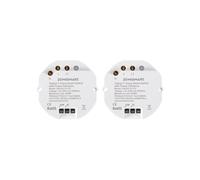 Tuya Zigbee Smart Light Switch DIY Breaker Module with Power Statistics, 1/2-Way APP Control & Timer, (Neutral Wire & Tuya Zigbee Hub Required), Works with Alexa/Google Home (1 Gang-2Pack)