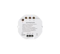 Tuya Zigbee Smart Light Switch DIY Breaker Module with Power Statistics, 1/2-Way APP Control & Timer, (Neutral Wire & Tuya Zigbee Hub Required), Works with Alexa/Google Home (2 Gang-1Pack)