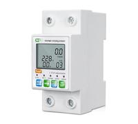 Tuya ZigBee/WiFi Intelligent Automatic Reclosing Protector Current Voltage Meter LCD Display Switch Power Meter Circuit Breaker(ZigBee)