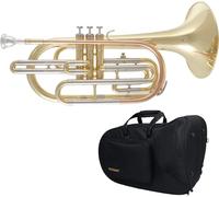 Tuyama TMP-377 Bass Trumpet in B - Marching Trombone with Gold Brass Mouthpipe - Marching Trombone in Bb