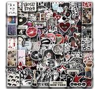 Tuyatezhi 100 Pcs Y2K Downtown Girls Stickers, Multicolor, Vinyl, Die-cut, Waterproof, Sun Protection, Variety Pack, Y2K Style, Perfect for Water Bottles, Computers, Bicycles, Walls