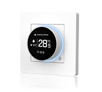 TuyaZigBee Smart Knob Thermostat Star Ring Series Temperature Controller Water Boiler Electric Heating with Wihte
