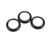 tuyda 1 Set AC Air Conditioner Switch Knob Button Ring Cover Trim Fit For Nissan 370Z 2009-2020 vehicle Adjustment Ring Cover