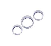 tuyda 1 Set Audio Air Conditioner AC Switch Button Knob Rings Fit For Dodge, Durango 2014-2019 vehicle Adjustment Ring Cover