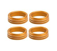 tuyda 1 Set Console AC Air Condition Switch Button Knob Rings Trims Fit For Toyota Tacoma 2016-2020 vehicle Adjustment Ring Cover