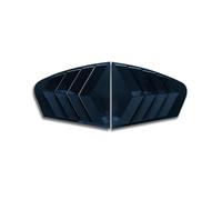 tuyda 2pcs Louvers Vent Cover,Fit For Volkswagen,Fit For Passat B8 2019-2022 Car Rear Window Blinds Side Rear window grille decorative cover(Carboon fiber)