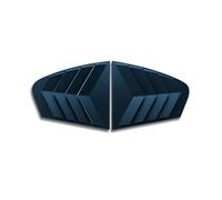 tuyda 2pcs Louvers Vent Cover,Fit For Volkswagen,Fit For Passat B8 2019-2022 Car Rear Window Blinds Side Rear window grille decorative cover(Matte black)