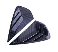 tuyda 2Pcs Rear Side Louver Stickers Trim Cover,Fit For KIA, Forte K3 2019-2022 Window Blinds Rear window grille decorative cover(Carbon)