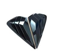 tuyda 2Pcs Rear Side Louver Stickers Trim Cover,Fit For KIA, Forte K3 2019-2022 Window Blinds Rear window grille decorative cover(Black)