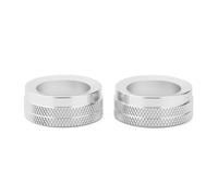 tuyda Air Conditioning Knob Cover Ring Adjust Trim Fit for Mazda, 3 Axela CX-30 Artez 2020-2022 Vehicle Adjustment Ring Cover(Silver)