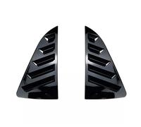 tuyda Ar Rear Louver Window Side Shutter Cover Trim Sticker,Fit For Volkswagen,Fit For VW, Polo MK5 6R 6C 2011-2017 CVent Scoop ABS Rear window grille decorative cover(Gloss Black)