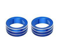 tuyda Car AC Air Conditioner Knob Cover,Fit For Mazda, 3 Axela CX-30/Artez 2020-2024 Accessories vehicle ignition button decorative cover(Blue)
