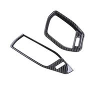 tuyda Car Front Side Air Condition Vent Outlet Cover Trim,Fit For Ford, Focus 2019-2024 Interior Accessories car HVAC vent trim(Carbon Fiber Color)