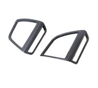 tuyda Car Front Side Air Condition Vent Outlet Cover Trim,Fit For Subaru, Forester SK 2018-2021 car HVAC vent trim(Carbon Fiber 1)