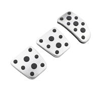 tuyda Car Pedal Cover,Fit For Toyota, Vios 2014+ YARIS L 2017+ Vios FS Brake Pedals Pads Steel AT MT Accessories vehicle fuel pedal pad(MT 3 PCS)