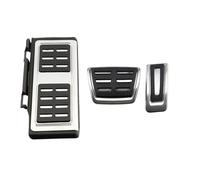 tuyda Car Pedal Cover,Fit For Volkswagen, Fit For GOLF, 7 MK7 Octavia,Fit For A7, LHD Auto Stainless Steel Sport Accelerator Brake Foot Rest vehicle fuel pedal pad(3 Pieces AT Style)