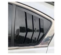 tuyda Car Rear Louver Window Side Shutter Cover Trim,Fit For Accord 9th Sedan 2014-2017 Sticker Vent Scoop ABS Rear window grille decorative cover(Gloss Black)