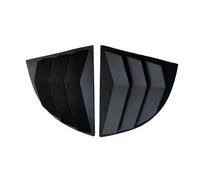tuyda Car Rear Louver Window Side Shutter Cover Trim Sticker,Fit For Civic Sedan 8th 2006-2010 Vent Scoop ABS Carbon Fiber Style Rear window grille decorative cover(Matte Black)