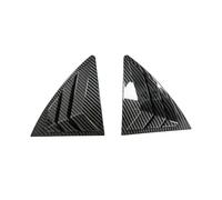 tuyda Car Rear Shutter Cover Trim Sticker,Fit For Toyota, Corolla 2007-2013 Vent Scoop Louver Window Rear window grille decorative cover(Carbon)